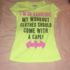 NWOT Batman Workout T-Shirt